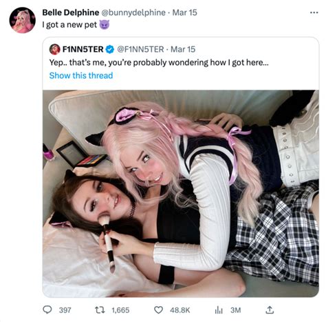 belle delphine and f1nnster|Belle Delphine F1nn5ter Porn Videos 